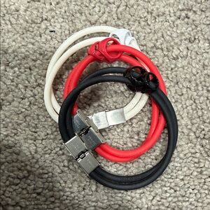 Di Modolo Bracelets Rubber and stainless steel red black or white